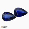 Natural blue sapphire matching pair