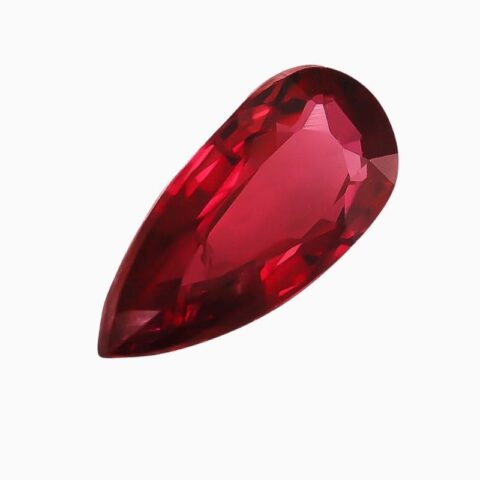 Natural burma ruby gemstone