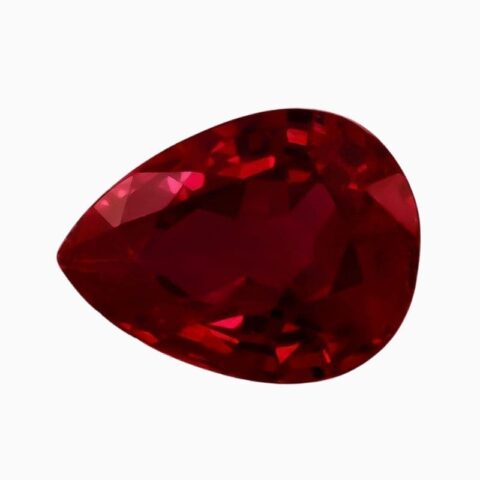 Natural burma ruby gemstone