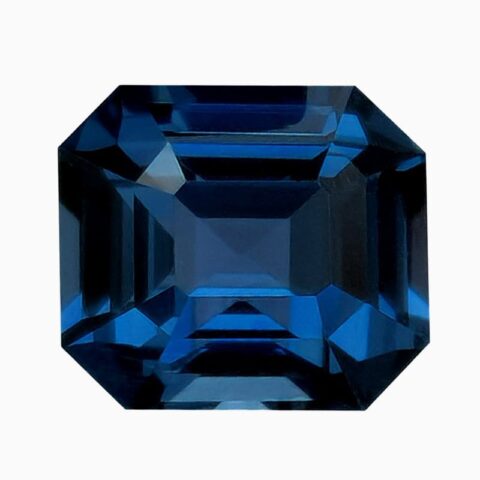 Natural cobalt blue spinel gemstone