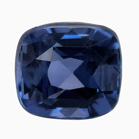 Natural cobalt blue spinel gemstone