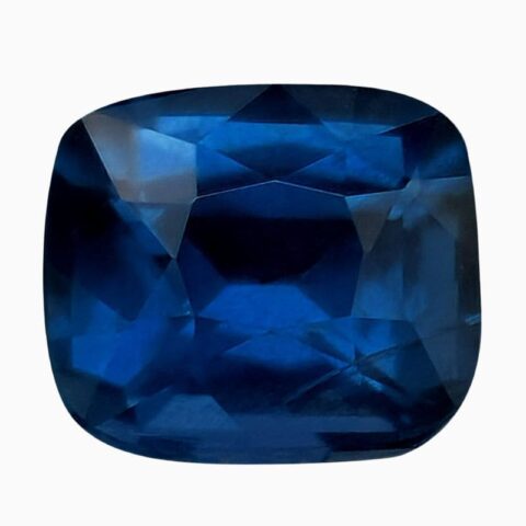 Natural cobalt blue spinel gemstone