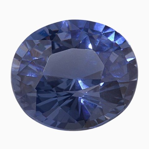 Natural cobalt blue spinel gemstone