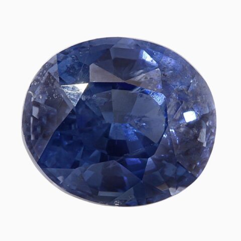 Natural cobalt blue spinel gemstone
