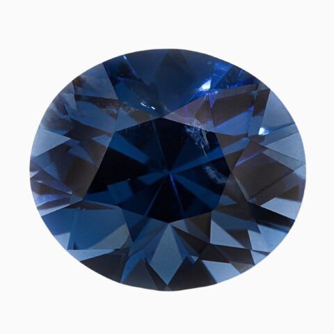 Natural cobalt blue spinel gemstone