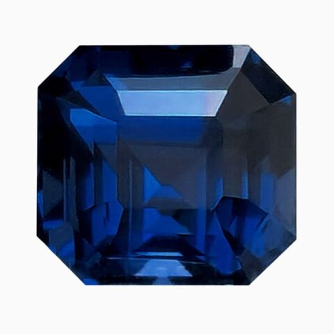 Natural cobalt blue spinel gemstone