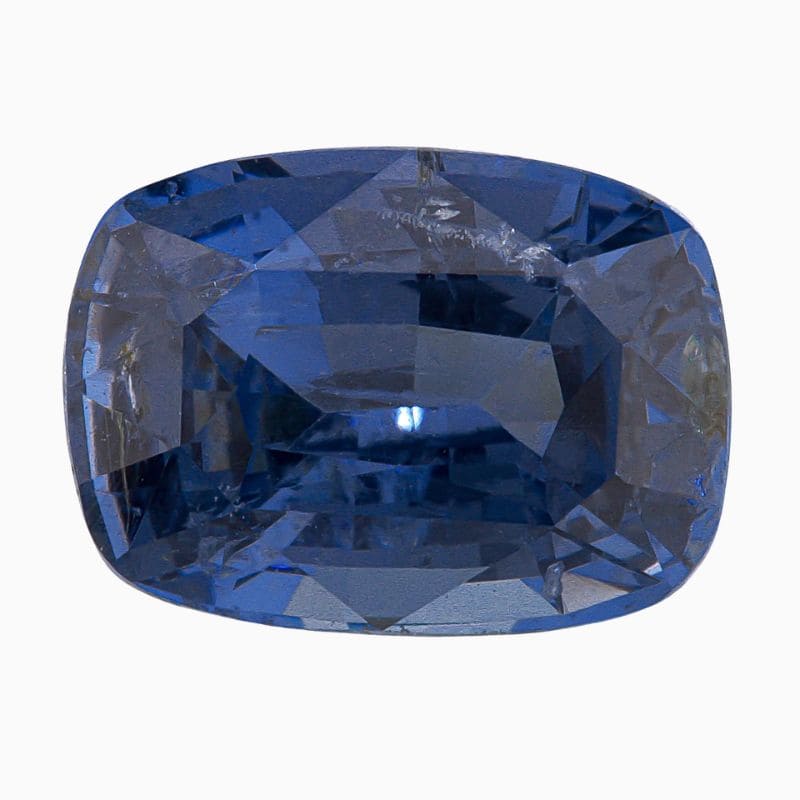 Natural cobalt blue spinel gemstone