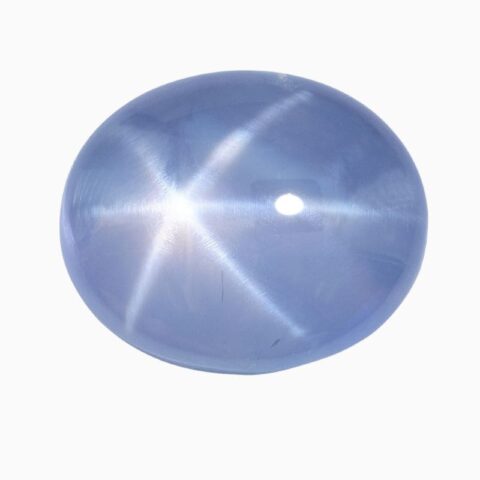 Natural gray blue star sapphire gemstone