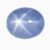 Natural gray blue star sapphire gemstone