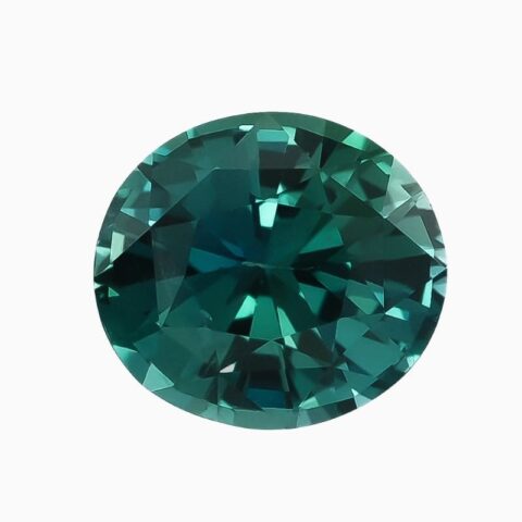 Natural green-blue sapphire