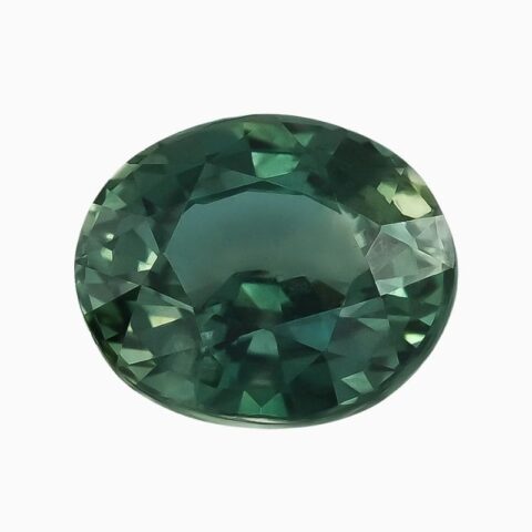 Natural green-blue sapphire