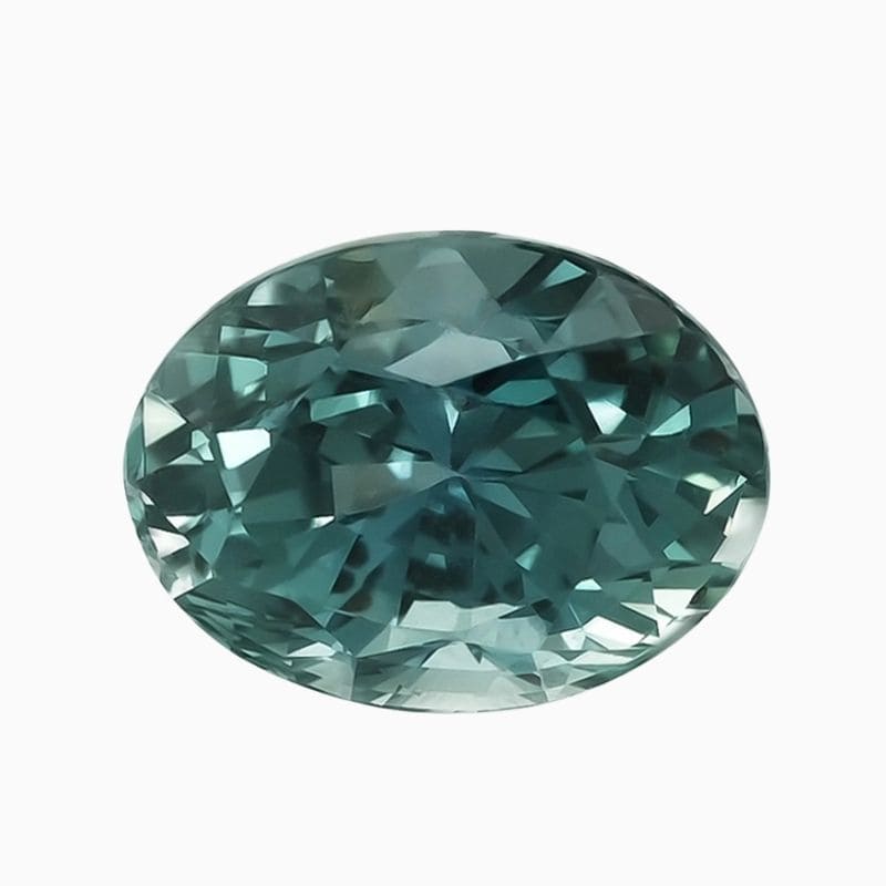 Natural green-blue sapphire