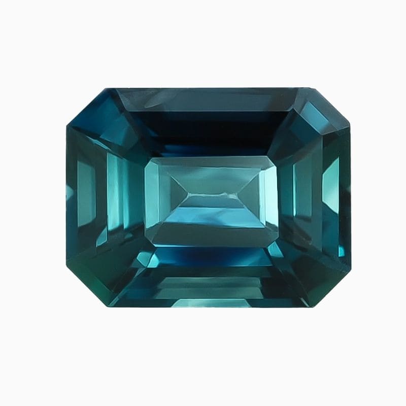 Natural green-blue sapphire