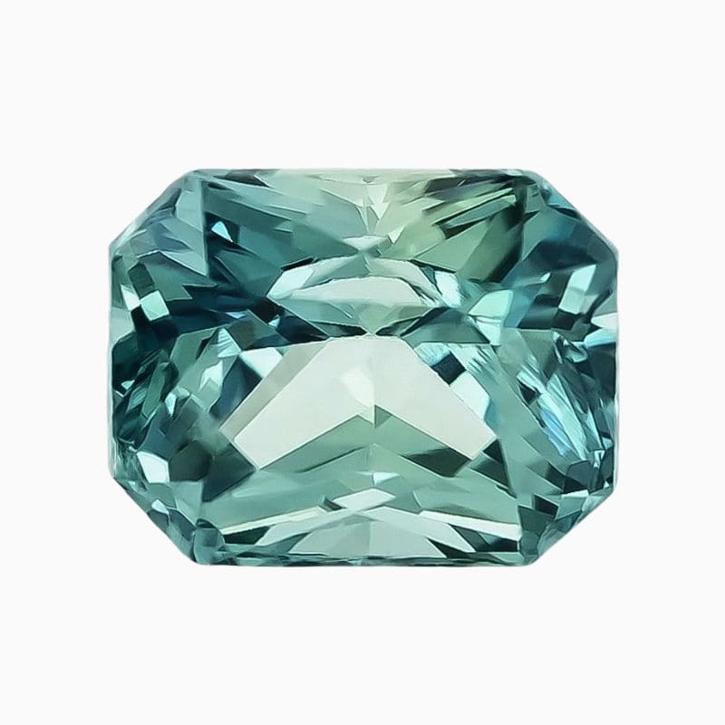 Natural green-blue sapphire
