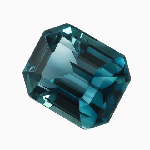 Natural green-blue sapphire