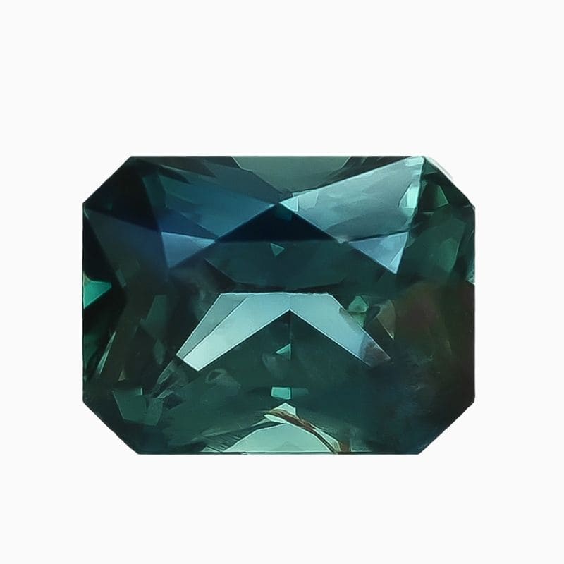 Natural green-blue sapphire