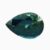 Natural green-blue sapphire gemstone