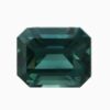 Natural green-blue sapphire gemstone