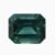 Natural green-blue sapphire gemstone
