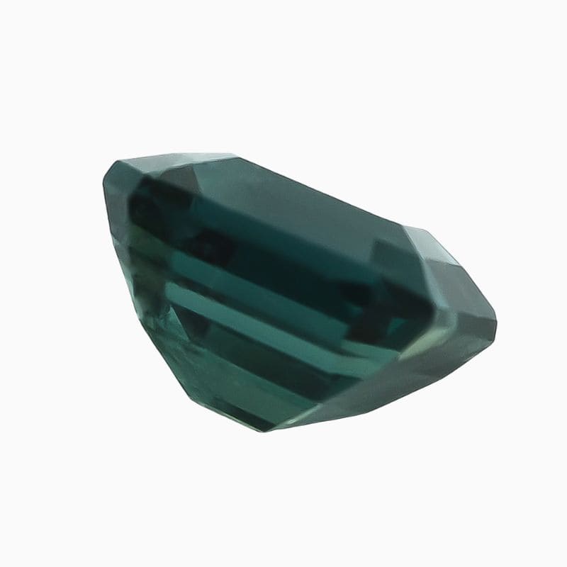 Natural green-blue sapphire gemstone