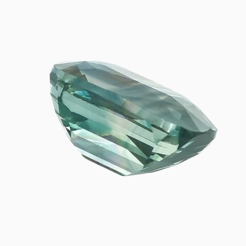 Natural green-blue sapphire gemstone