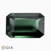 Natural green sapphire gemstone