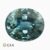 Natural greenish blue sapphire gemstone