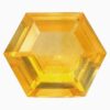 Natural yellow sapphire gemstone