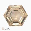 Natural orangy yellow sapphire gemstone