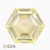 Natural yellow sapphire gemstone