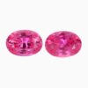 Natural hot intense pink sapphire matching pair gemstone