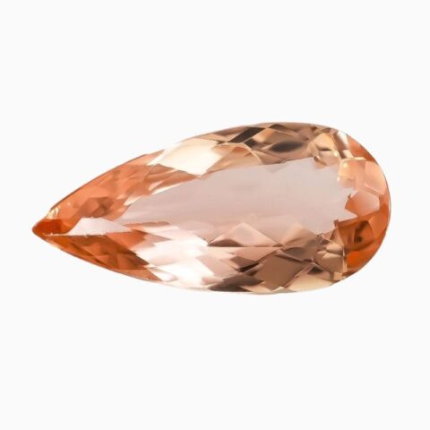Natural orange imperial topaz gemstone