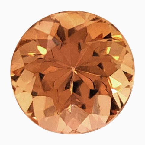 Natural yellowish-orange imperial topaz gemstone