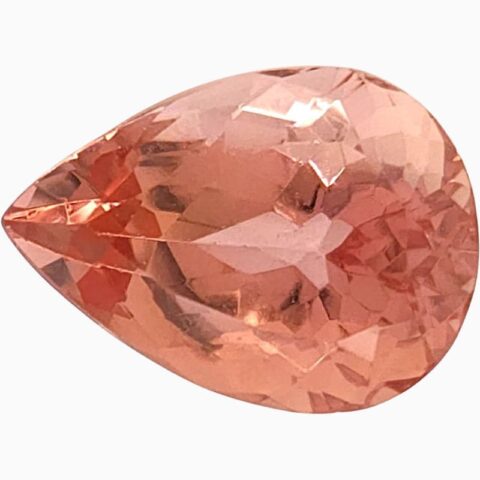 Natural pinkish-orange imperial topaz gemstone