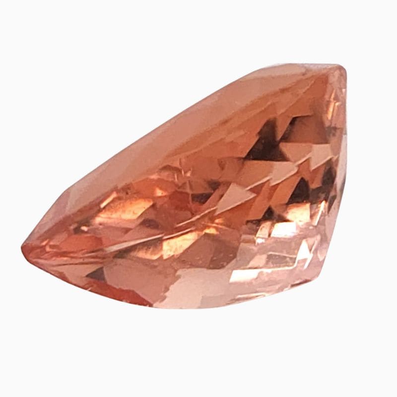 pinkish-orange imperial topaz gemstone