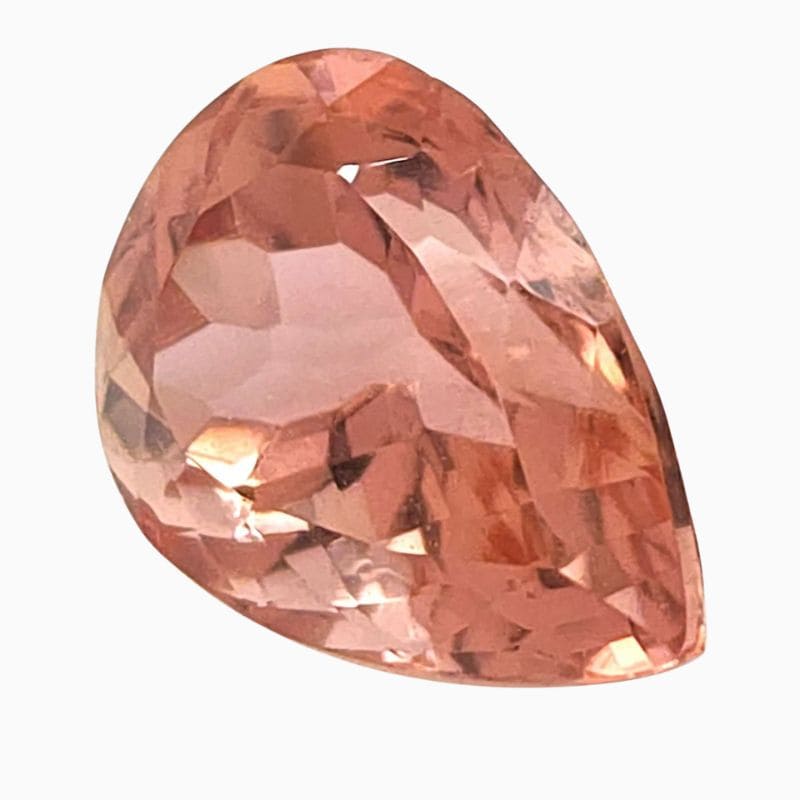 Natural pinkish-orange imperial topaz gemstone