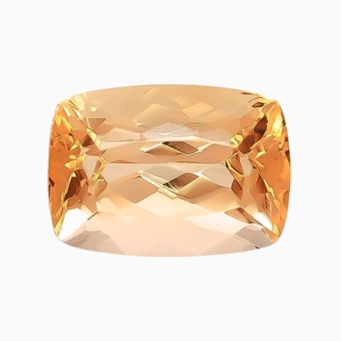 Natural orange imperial topaz gemstone