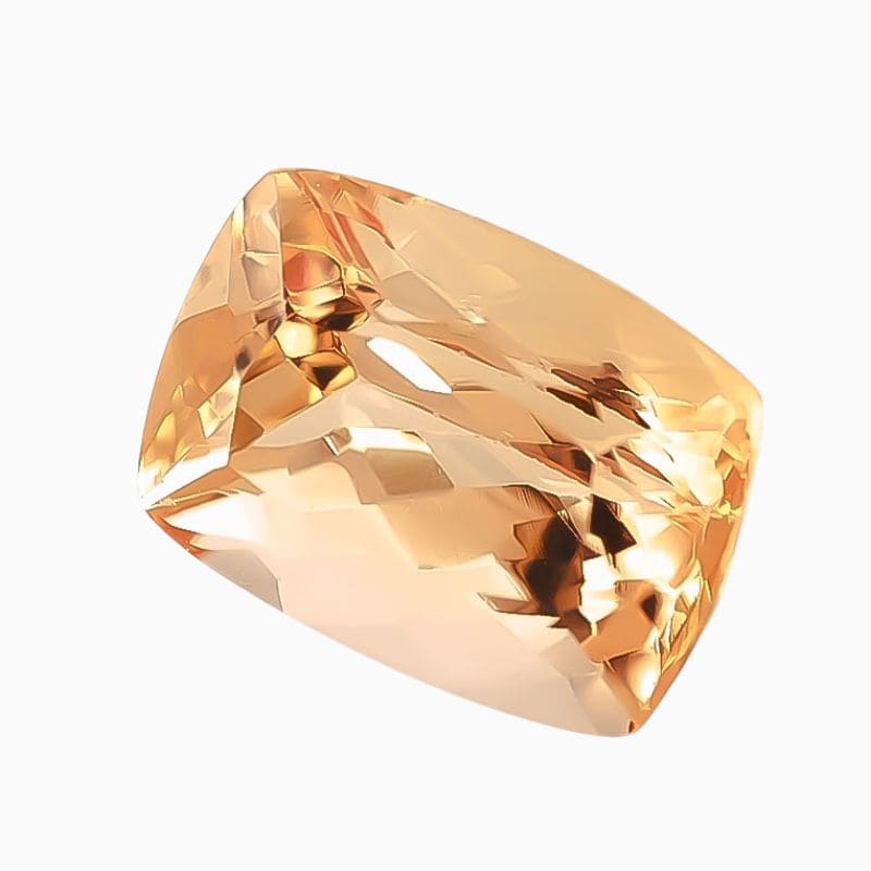 Natural orange imperial topaz gemstone