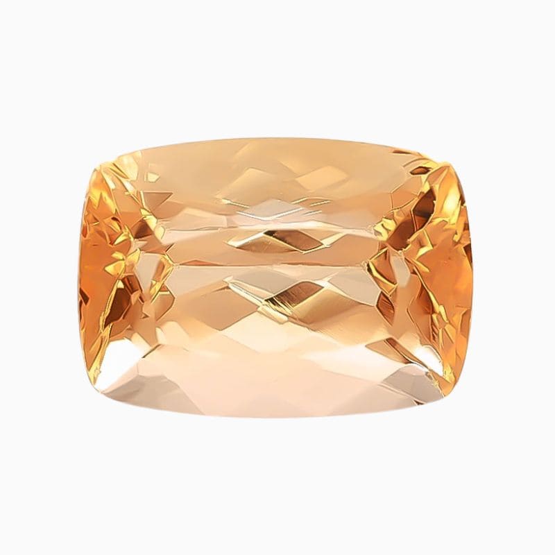 Natural orange imperial topaz gemstone