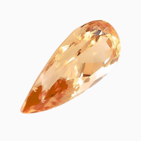 Natural orange imperial topaz gemstone