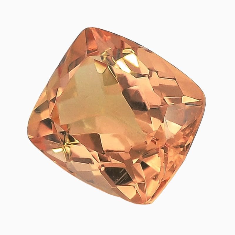 Natural orange imperial topaz gemstone