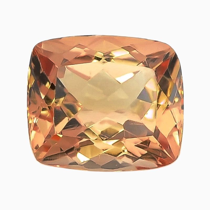 Natural orange imperial topaz gemstone