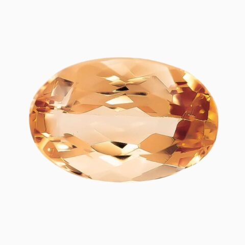 Natural orange imperial topaz gemstone