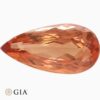 Natural orange imperial topaz gemstone