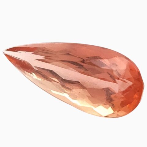 Natural orange imperial topaz gemstone