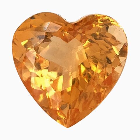 Natural yellow imperial topaz gemstone