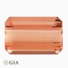 Natural orange imperial topaz gemstone