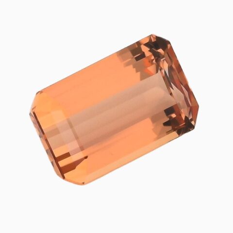 Natural orange imperial topaz gemstone