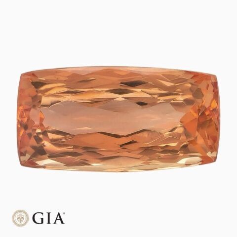 Natural peach imperial topaz gemstone
