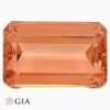 Natural orange-yellow imperial topaz gemstone